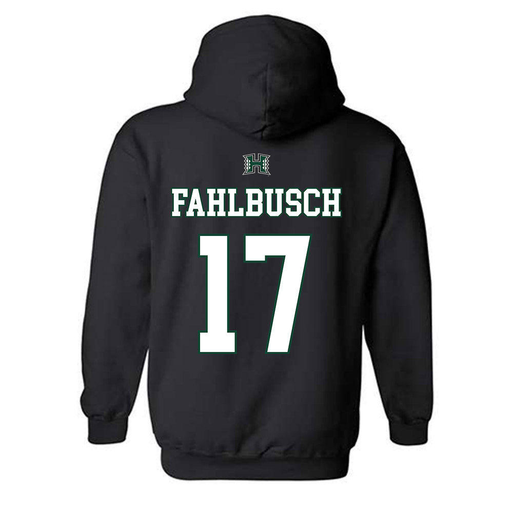 Hawaii - NCAA Men's Volleyball : Thatcher Fahlbusch - Sports Shersey Hooded Sweatshirt-1