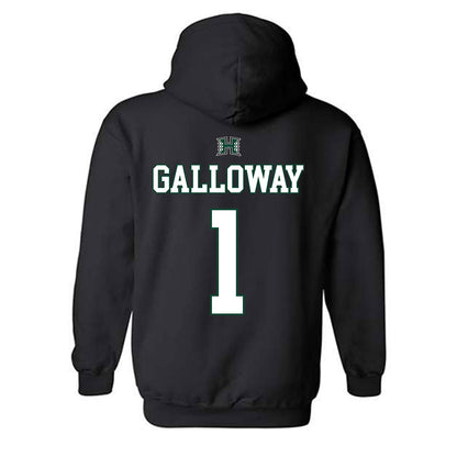 Hawaii - NCAA Men's Volleyball : Chaz Galloway - Sports Shersey Hooded Sweatshirt-1