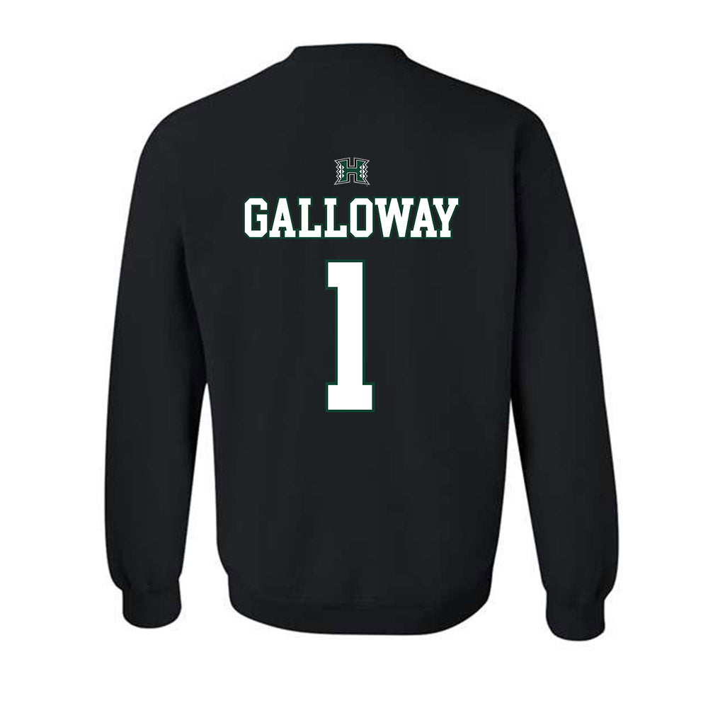 Hawaii - NCAA Men's Volleyball : Chaz Galloway - Sports Shersey Crewneck Sweatshirt-1