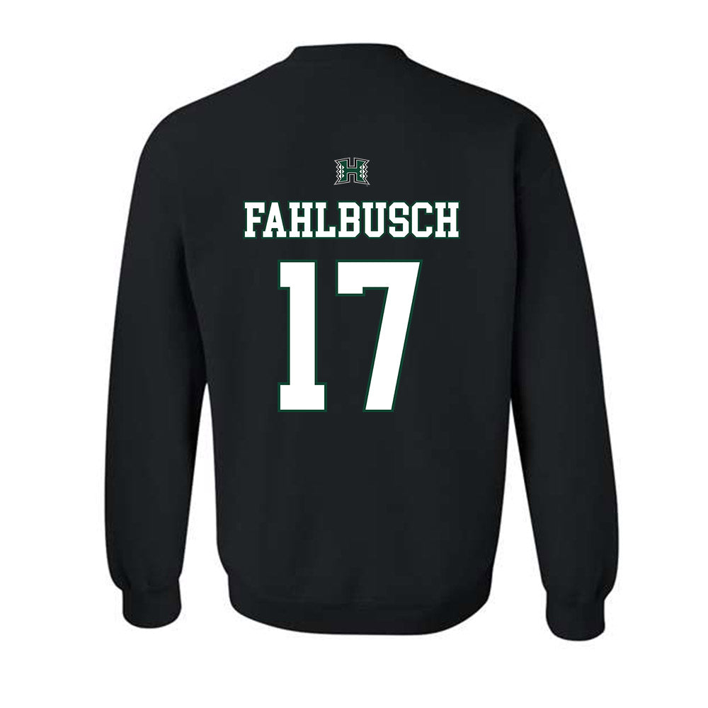 Hawaii - NCAA Men's Volleyball : Thatcher Fahlbusch - Sports Shersey Crewneck Sweatshirt-1