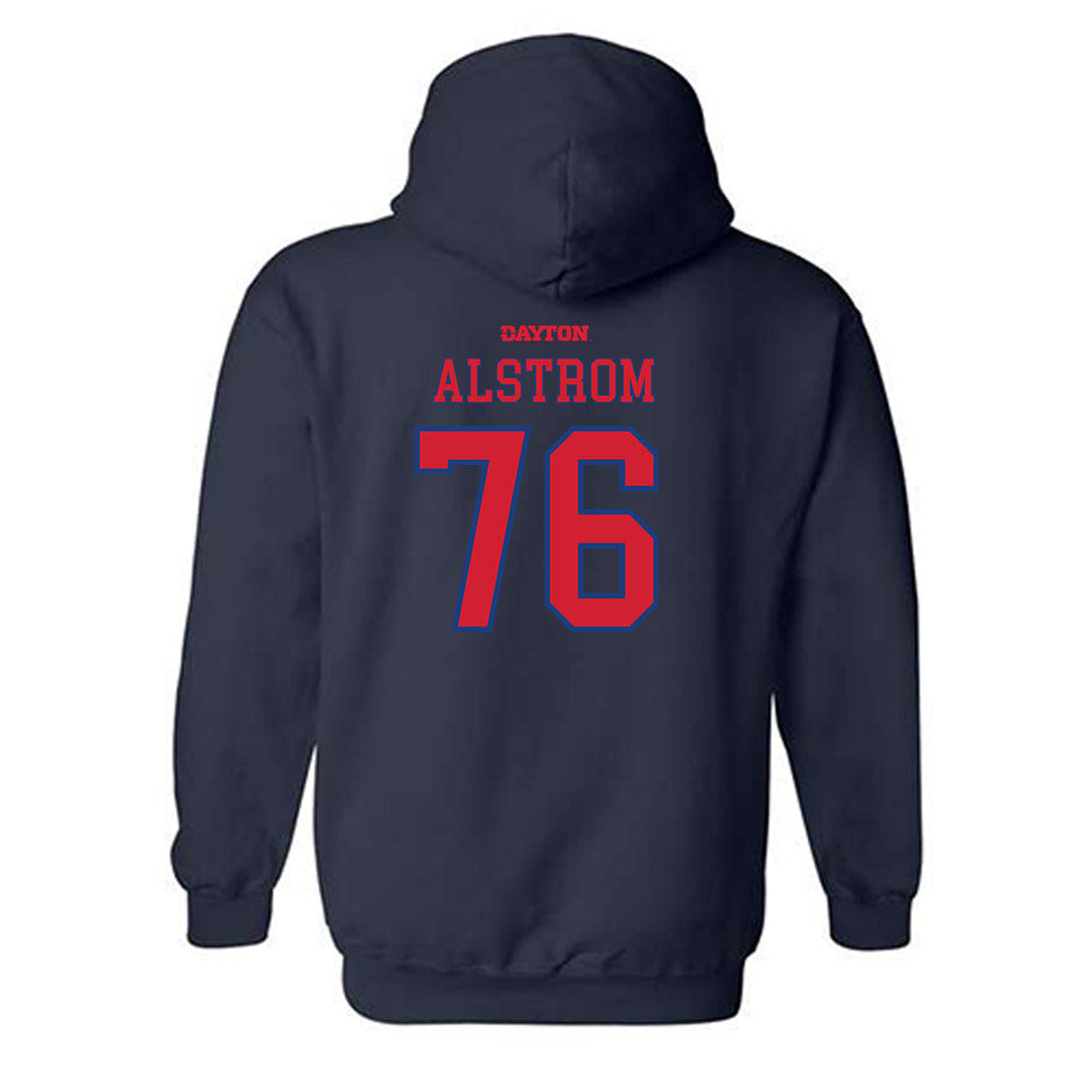 Dayton - NCAA Baseball : Jon Alstrom - Generic Shersey Hooded Sweatshirt-1