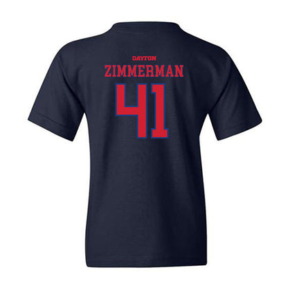 Dayton - NCAA Baseball : Jack Zimmerman - Generic Shersey Youth T-Shirt-1