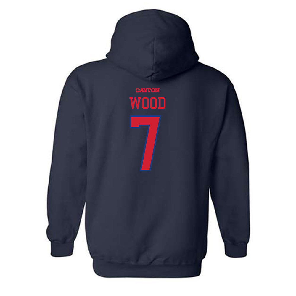Dayton - NCAA Women's Soccer : Campbell Wood - Generic Shersey Hooded Sweatshirt-1