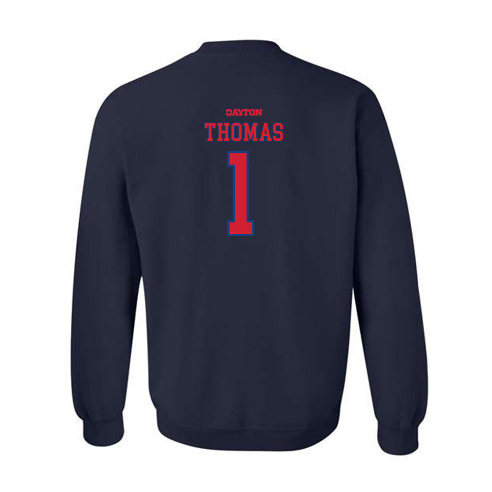 Dayton - NCAA Men's Basketball : Malcolm Thomas - Generic Shersey Crewneck Sweatshirt-1