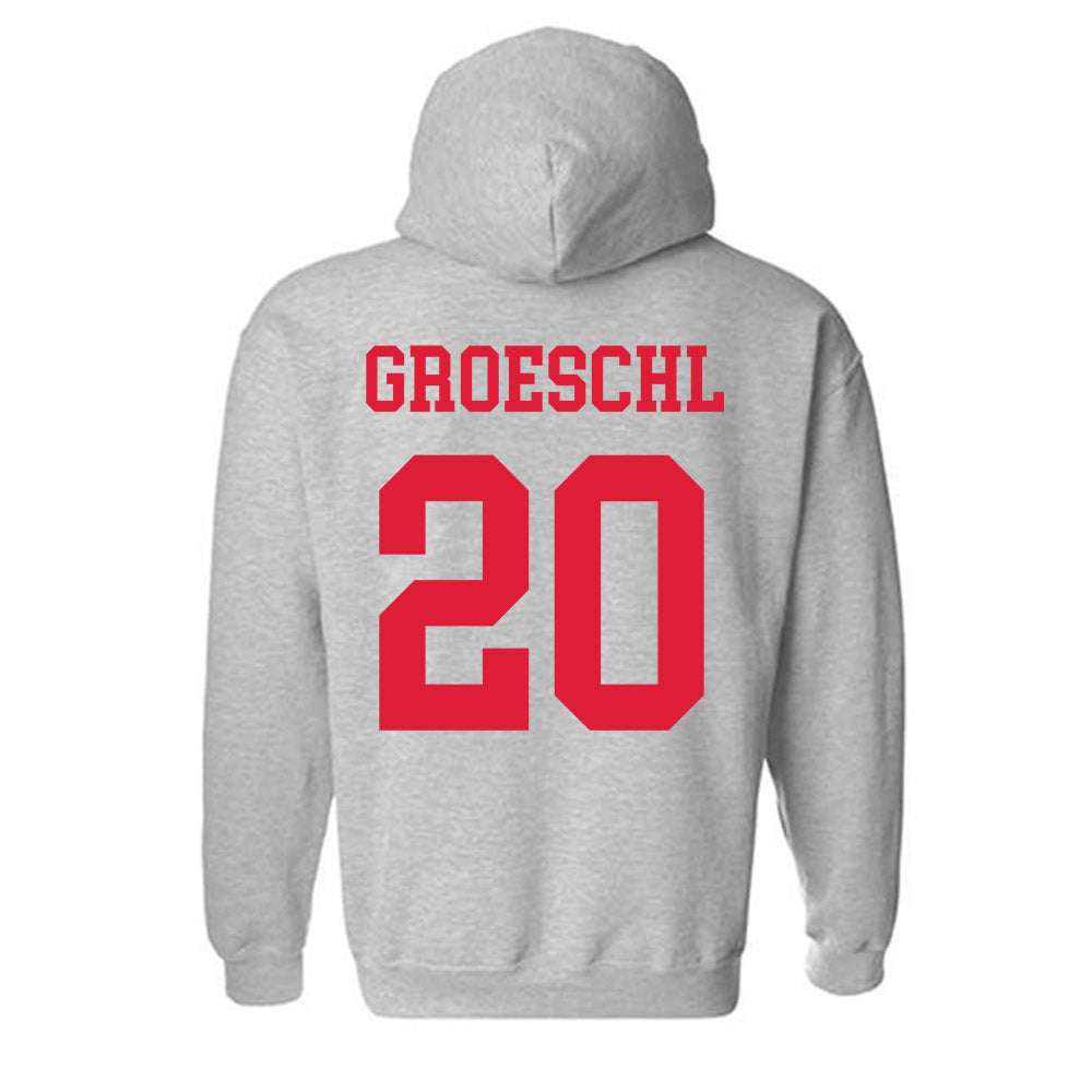 Dayton - NCAA Baseball : Ben Groeschl - Classic Shersey Hooded Sweatshirt-1