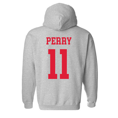 Dayton - NCAA Men's Basketball : Travis Perry - Classic Shersey Hooded Sweatshirt-1