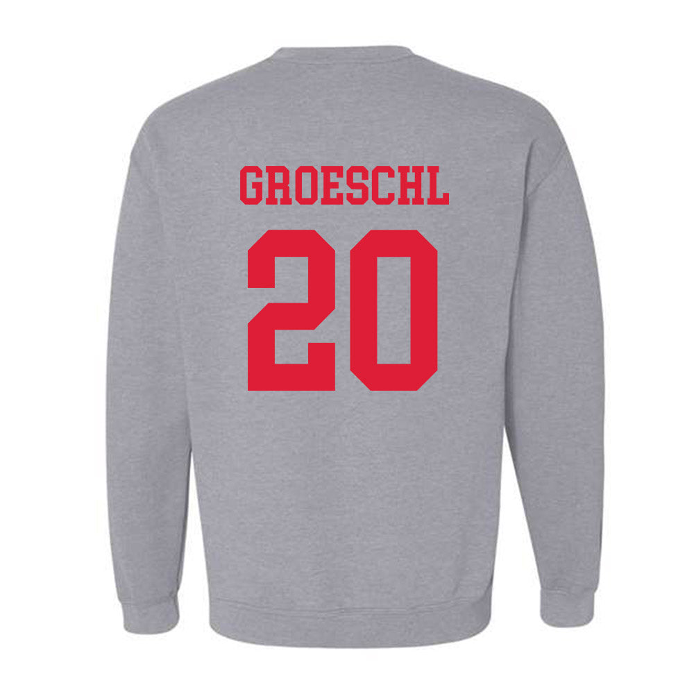 Dayton - NCAA Baseball : Ben Groeschl - Classic Shersey Crewneck Sweatshirt-1