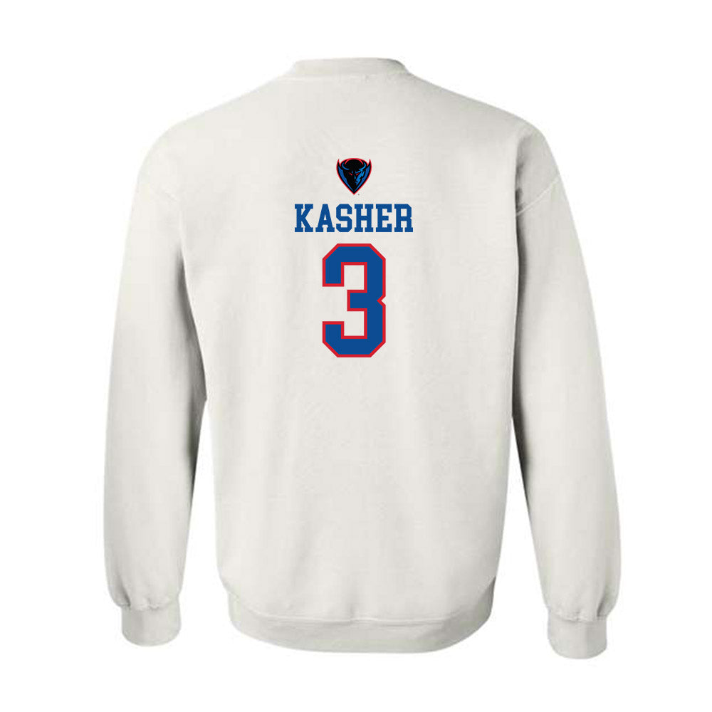 DePaul - NCAA Men's Basketball : Nate Kasher - Classic Shersey Crewneck Sweatshirt-1