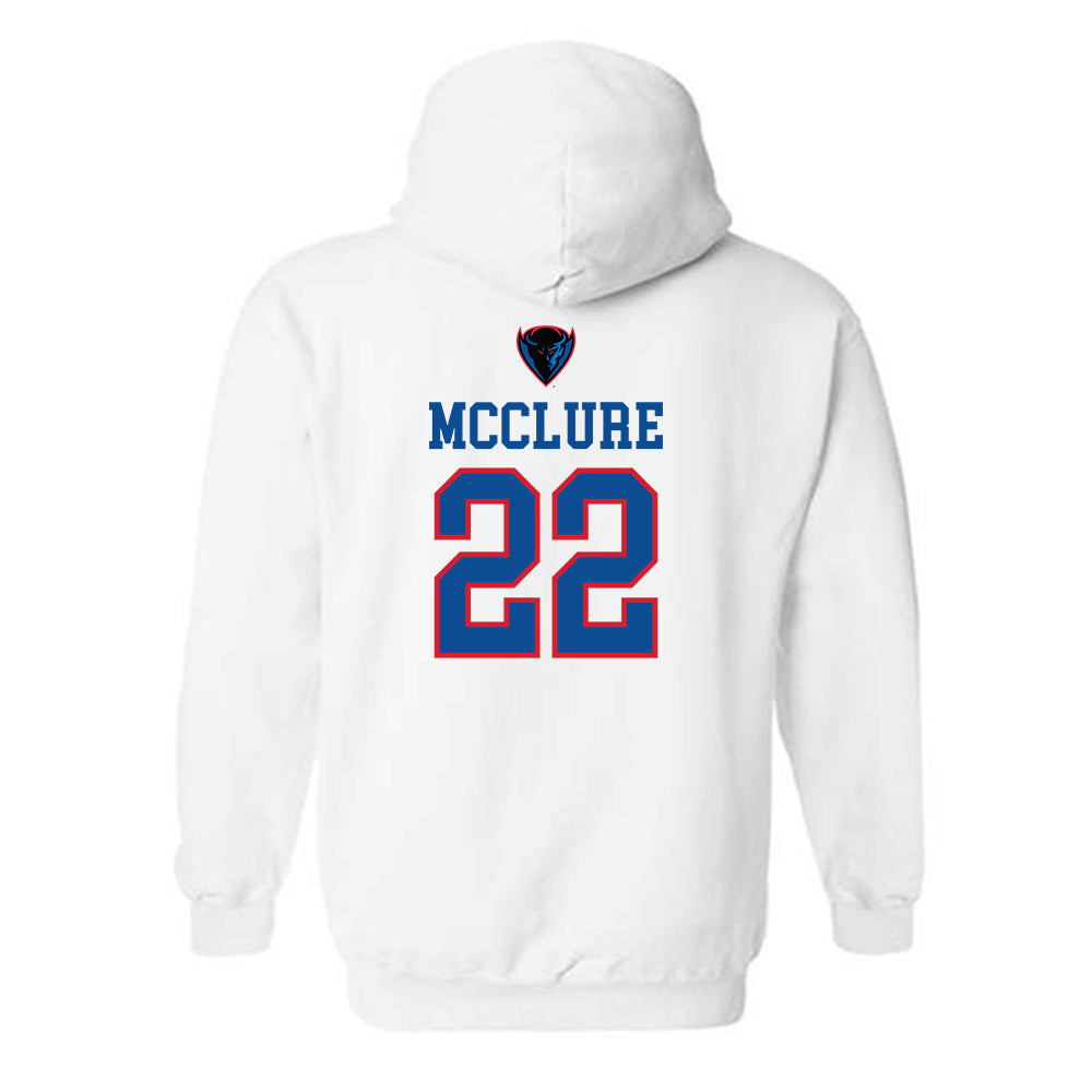 DePaul - NCAA Men's Basketball : Kruz McClure - Classic Shersey Hooded Sweatshirt-1