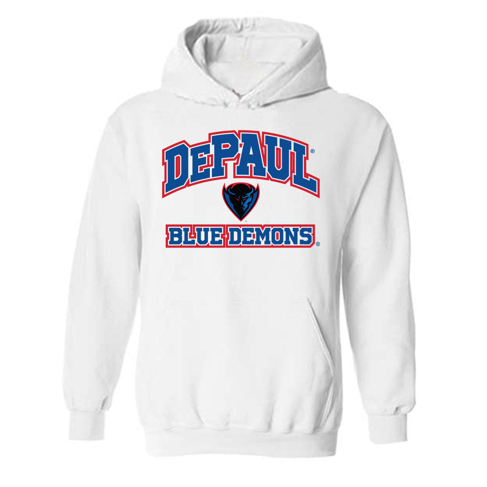 DePaul - NCAA Men's Basketball : Theo Pierre Justin - Classic Shersey Hooded Sweatshirt-0