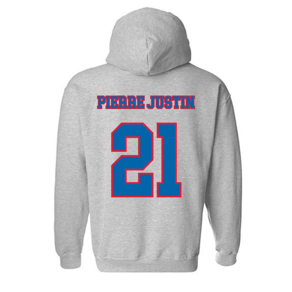 DePaul - NCAA Men's Basketball : Theo Pierre Justin - Classic Shersey Hooded Sweatshirt-1