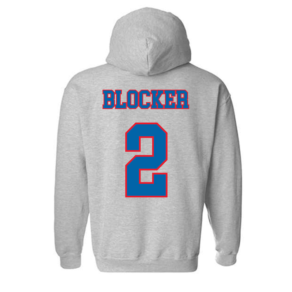 DePaul - NCAA Men's Basketball : Layden Blocker - Classic Shersey Hooded Sweatshirt-1