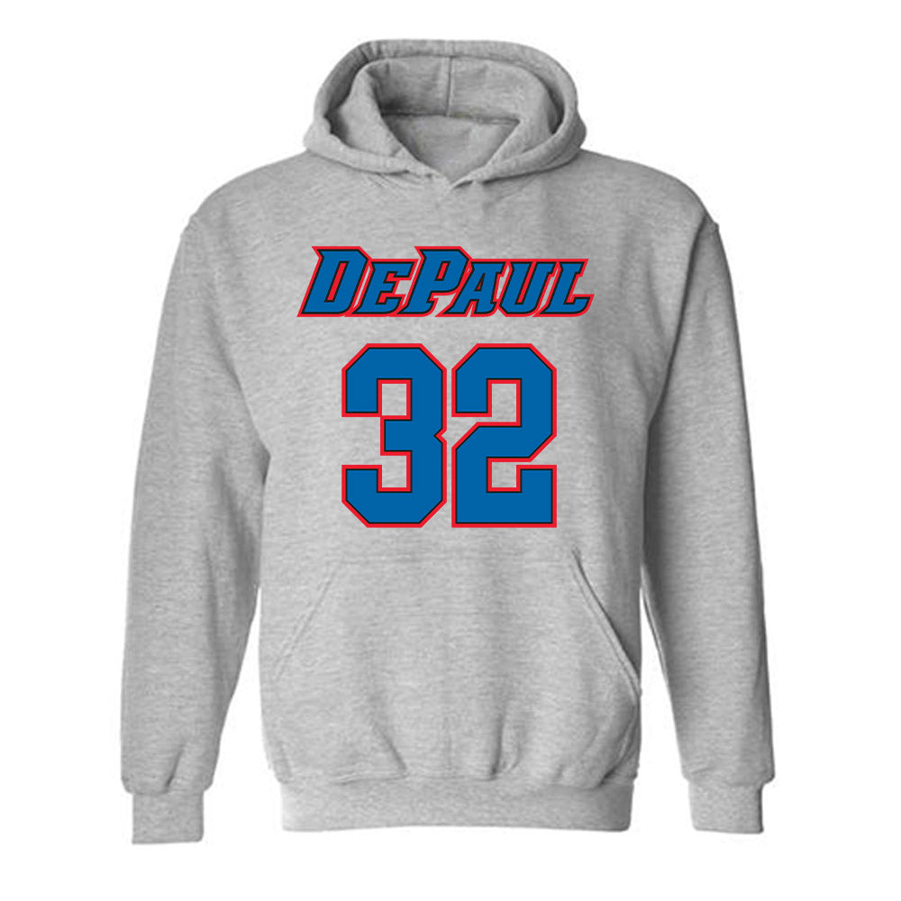 DePaul - NCAA Men's Basketball : Jeremy Lorenz - Classic Shersey Hooded Sweatshirt-0