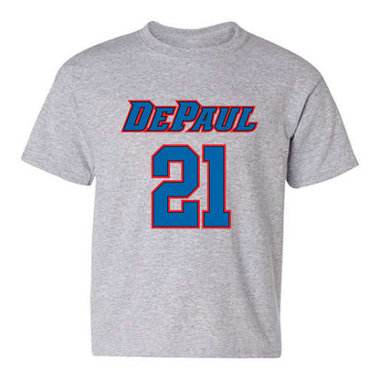 DePaul - NCAA Men's Basketball : Theo Pierre Justin - Classic Shersey Youth T-Shirt-0