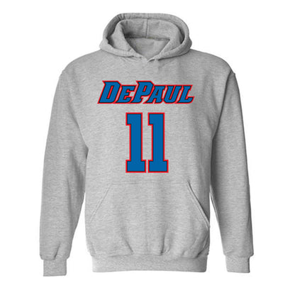 DePaul - NCAA Women's Basketball : Sumer Lee - Classic Shersey Hooded Sweatshirt-0