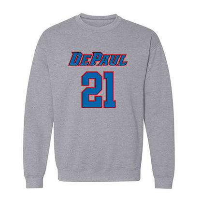 DePaul - NCAA Men's Basketball : Theo Pierre Justin - Classic Shersey Crewneck Sweatshirt-0