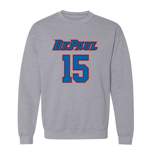 DePaul - NCAA Men's Basketball : Fabian Flores Moreno - Classic Shersey Crewneck Sweatshirt-0