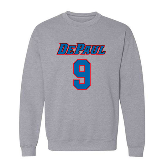 DePaul - NCAA Women's Basketball : Meg Newman - Classic Shersey Crewneck Sweatshirt-0