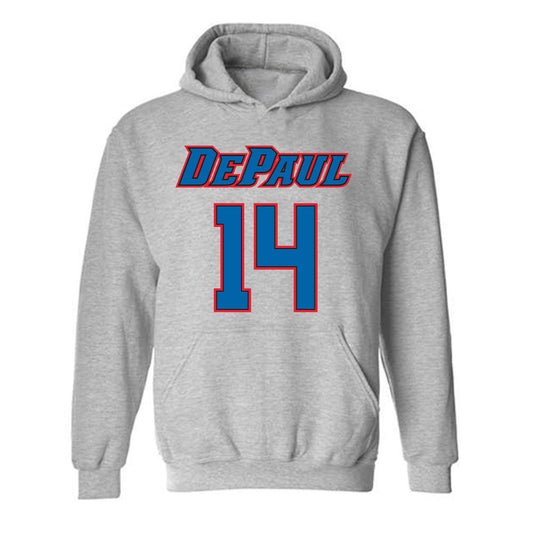 DePaul - NCAA Men's Basketball : Khaman Maker - Classic Shersey Hooded Sweatshirt-0
