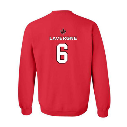 Louisiana - NCAA Men's Basketball : Devion Lavergne - Sports Shersey Crewneck Sweatshirt-1