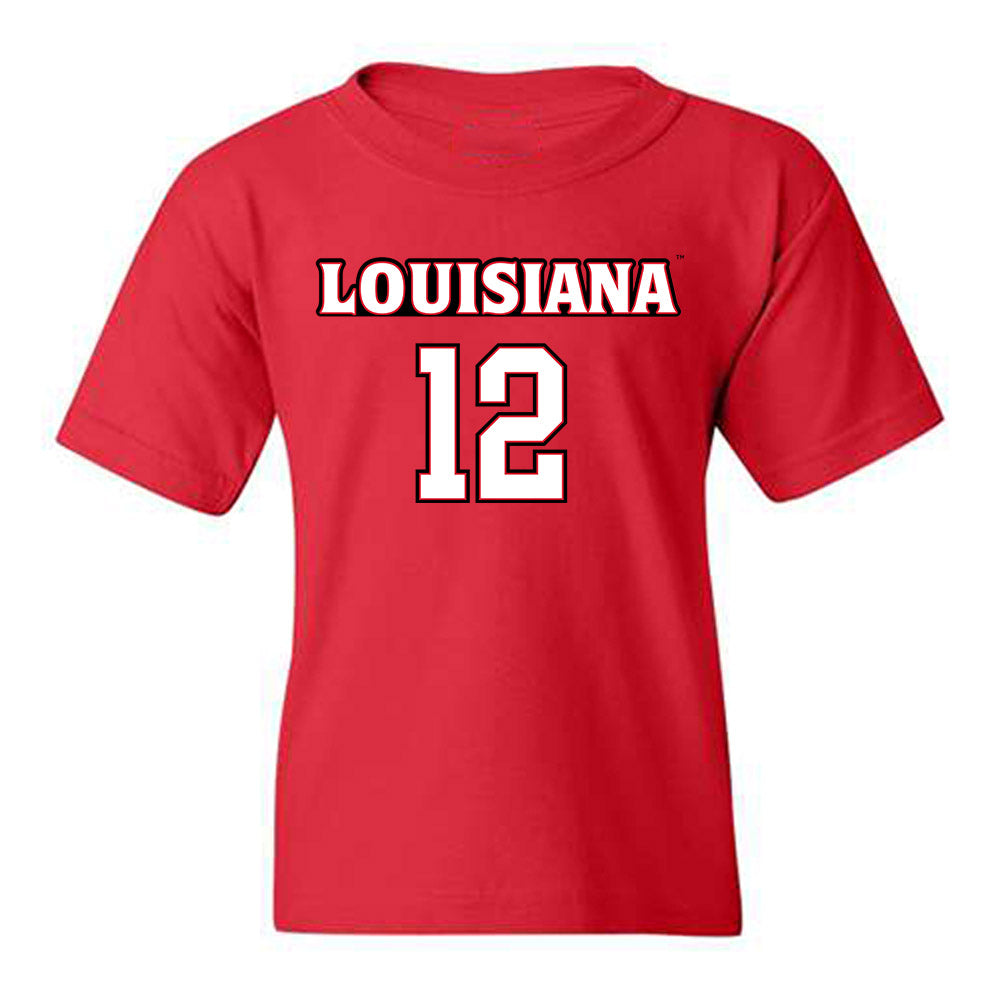 Louisiana - NCAA Men's Basketball : Derrick Florence III - Sports Shersey Youth T-Shirt-0