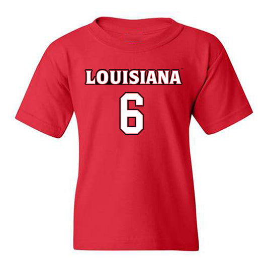 Louisiana - NCAA Men's Basketball : Devion Lavergne - Sports Shersey Youth T-Shirt-0