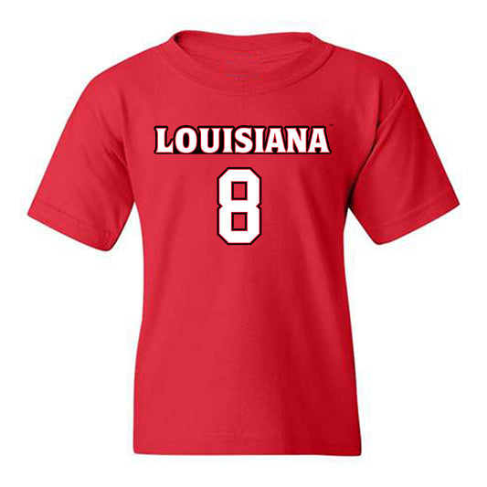 Louisiana - NCAA Men's Basketball : Karris Bilal - Sports Shersey Youth T-Shirt-0
