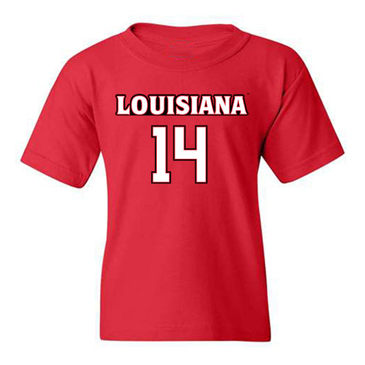 Louisiana - NCAA Men's Basketball : Jamyron Keller - Sports Shersey Youth T-Shirt-0