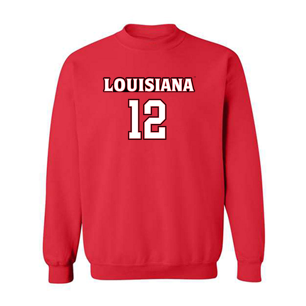 Louisiana - NCAA Men's Basketball : Derrick Florence III - Sports Shersey Crewneck Sweatshirt-0