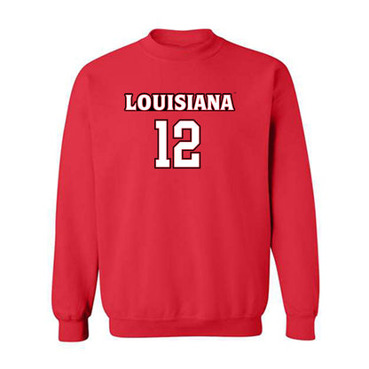 Louisiana - NCAA Men's Basketball : Derrick Florence III - Sports Shersey Crewneck Sweatshirt-0