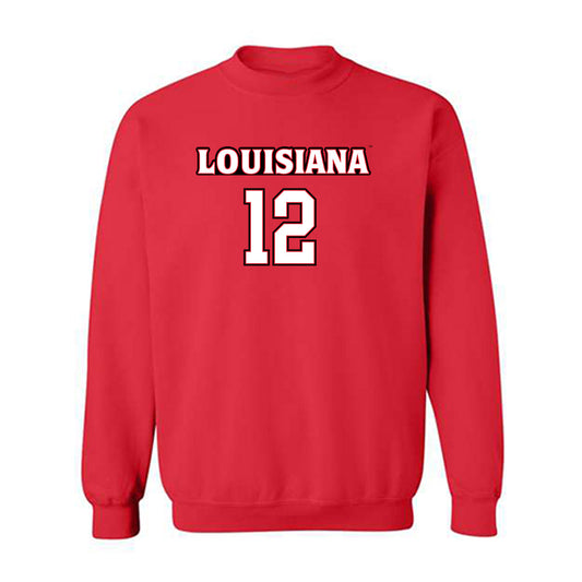 Louisiana - NCAA Men's Basketball : Derrick Florence III - Sports Shersey Crewneck Sweatshirt-0