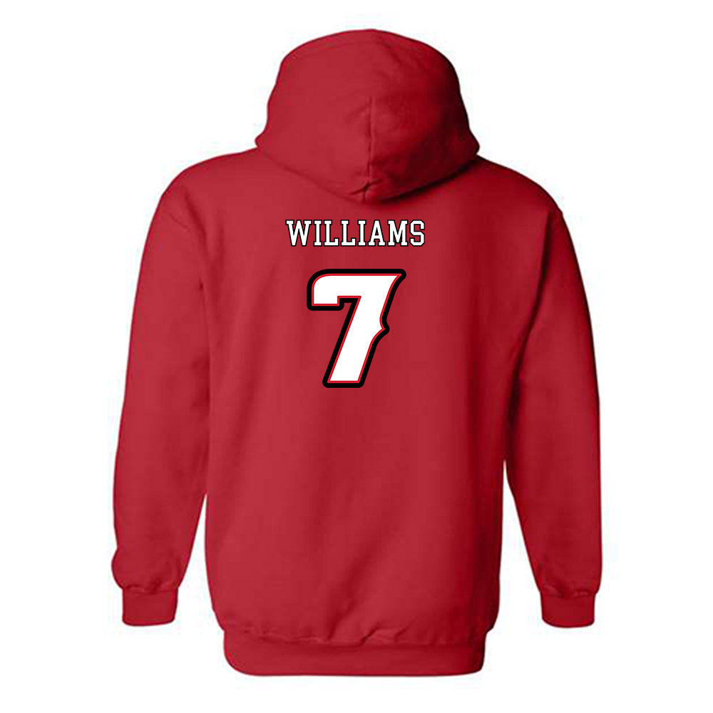 Louisiana - NCAA Softball : Dayzja Williams - Generic Shersey Hooded Sweatshirt-1