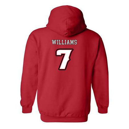 Louisiana - NCAA Softball : Dayzja Williams - Generic Shersey Hooded Sweatshirt-1
