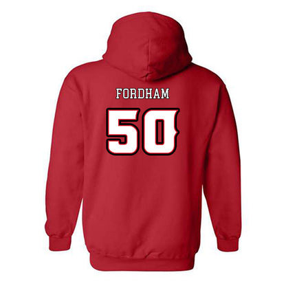 Louisiana - NCAA Football : Cooper Fordham - Generic Shersey Hooded Sweatshirt-1
