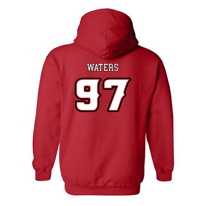 Louisiana - NCAA Football : Xavier Waters - Generic Shersey Hooded Sweatshirt-1