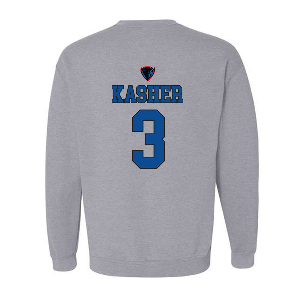 DePaul - NCAA Men's Basketball : Nate Kasher - Sports Shersey Crewneck Sweatshirt-1