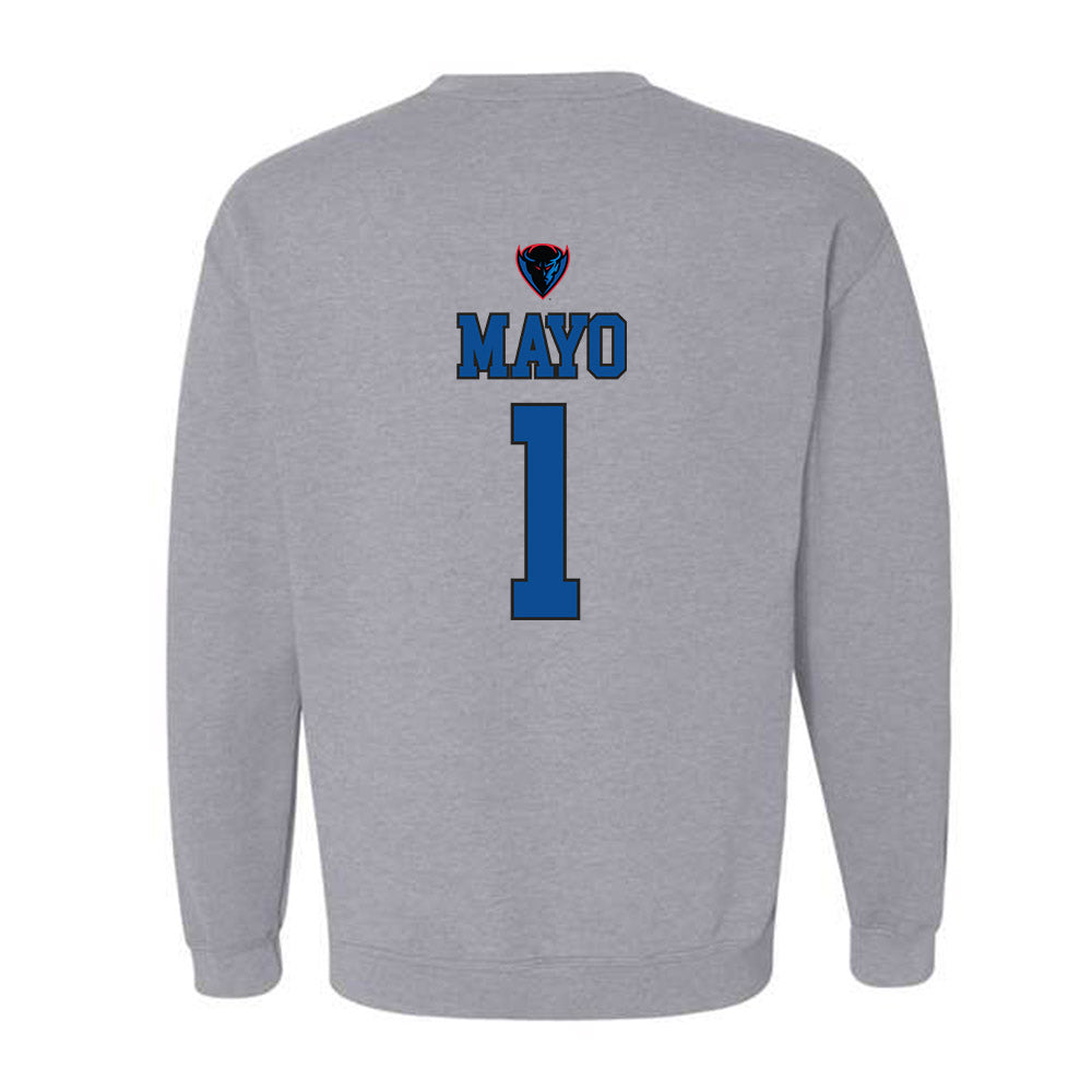 DePaul - NCAA Women's Basketball : Aizhanique Mayo - Sports Shersey Crewneck Sweatshirt-1