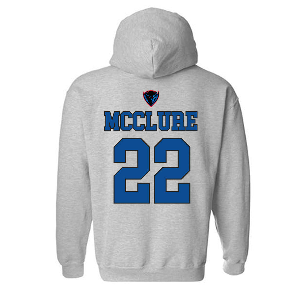 DePaul - NCAA Men's Basketball : Kruz McClure - Sports Shersey Hooded Sweatshirt-1