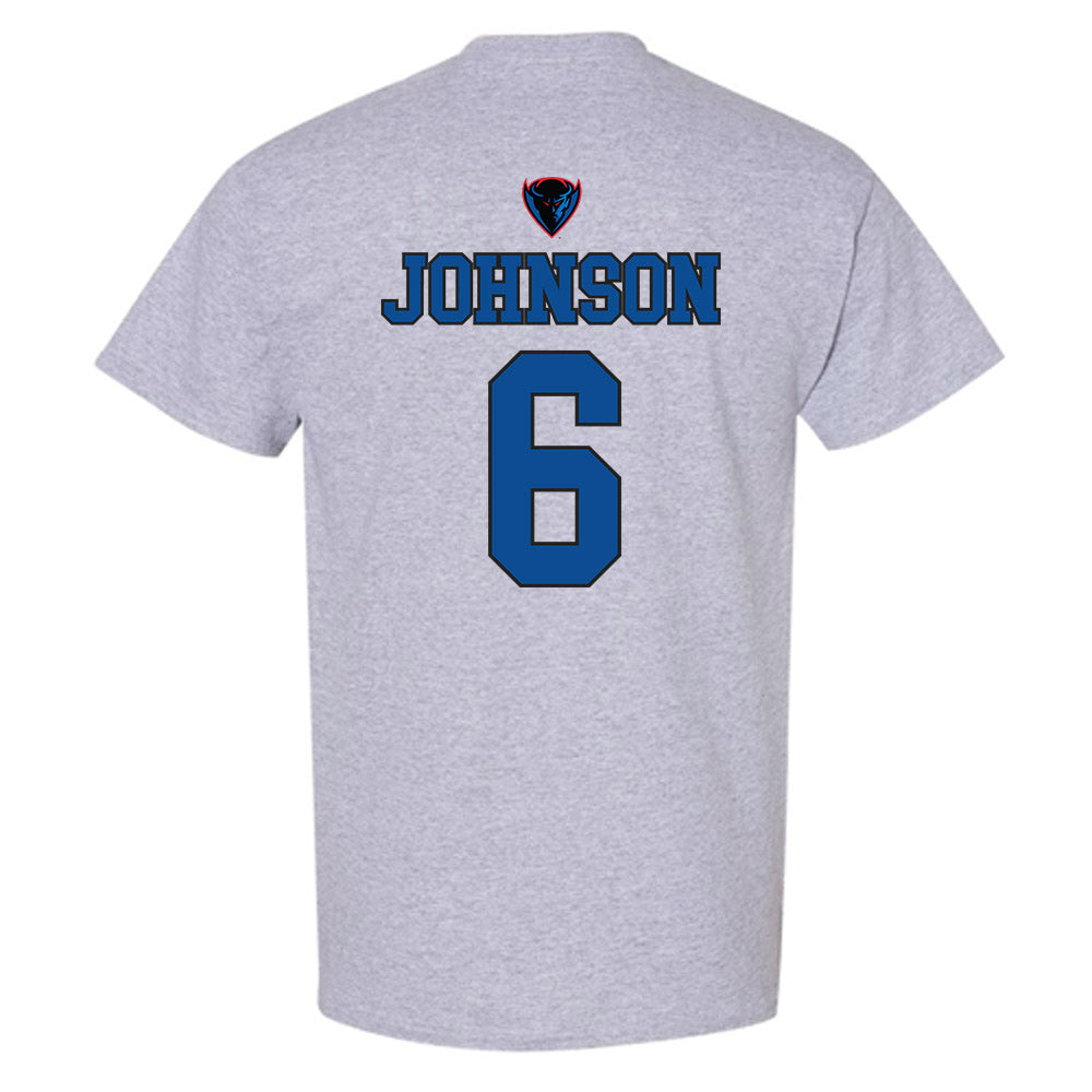 DePaul - NCAA Men's Basketball : Jonas Johnson - Sports Shersey T-Shirt-1