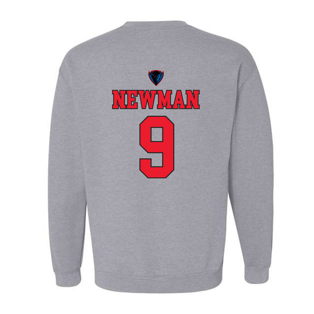 DePaul - NCAA Women's Basketball : Meg Newman - Sports Shersey Crewneck Sweatshirt-1