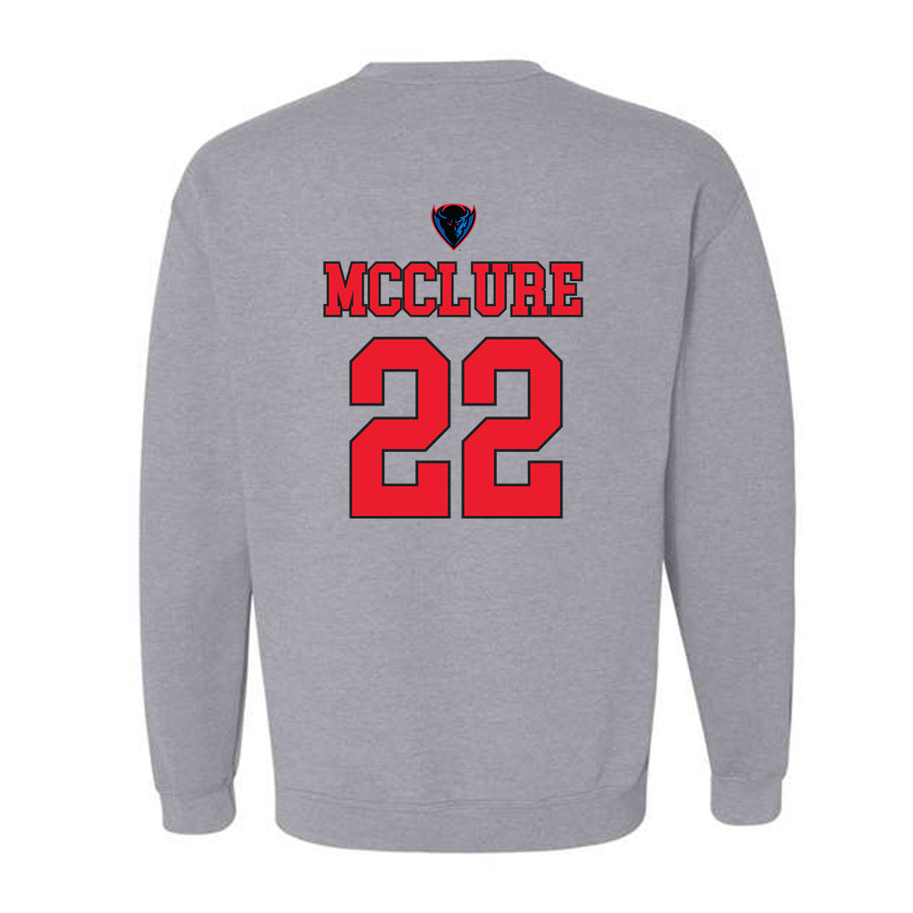 DePaul - NCAA Men's Basketball : Kruz McClure - Sports Shersey Crewneck Sweatshirt-1