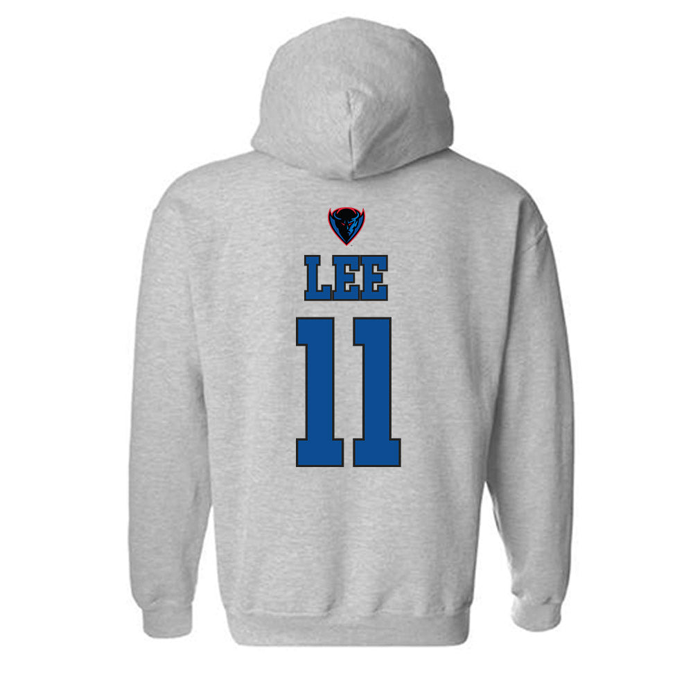 DePaul - NCAA Women's Basketball : Sumer Lee - Sports Shersey Hooded Sweatshirt-1