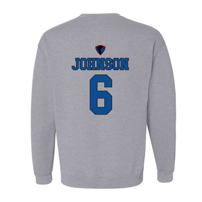 DePaul - NCAA Men's Basketball : Jonas Johnson - Sports Shersey Crewneck Sweatshirt-1