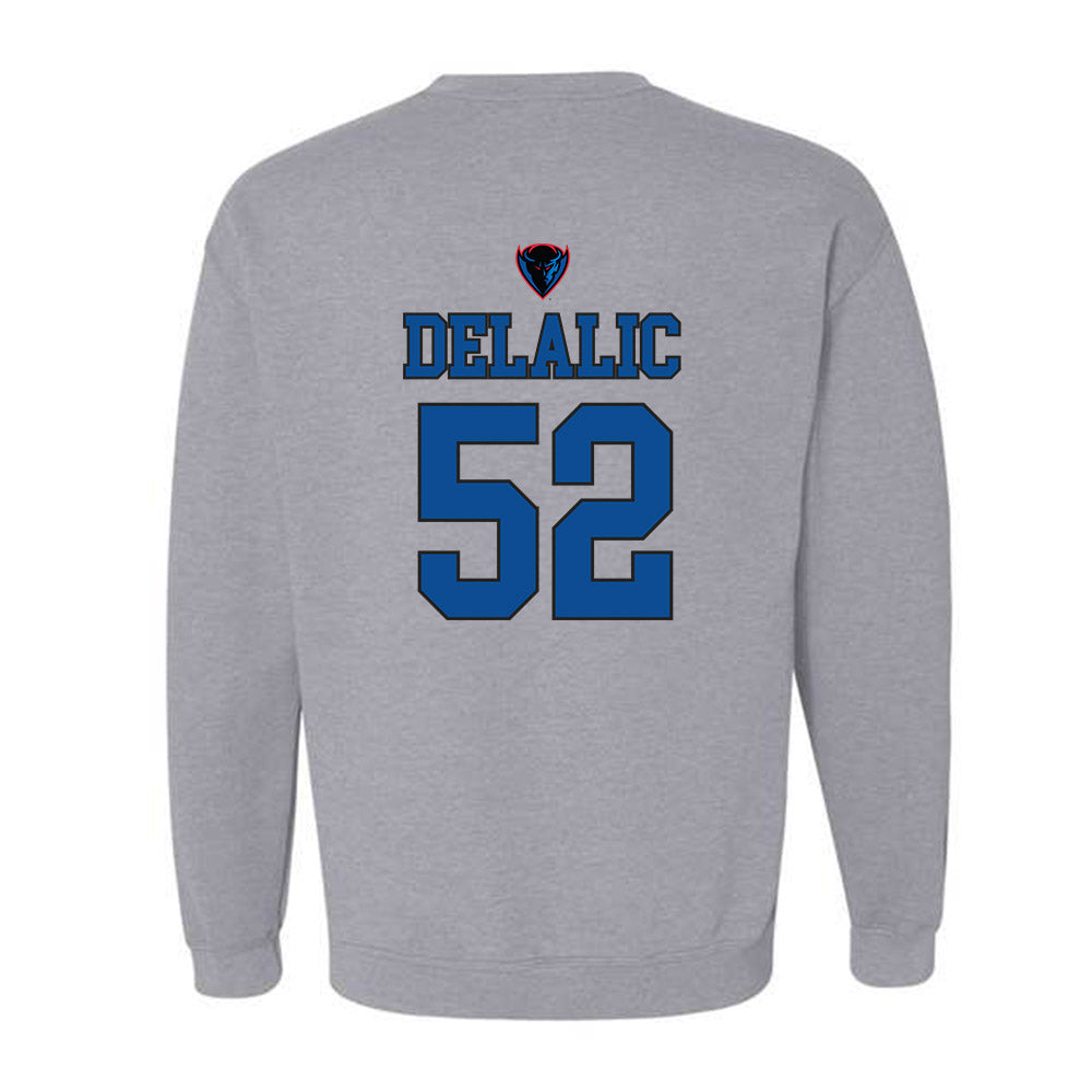 DePaul - NCAA Men's Basketball : Amsal Delalic - Sports Shersey Crewneck Sweatshirt-1