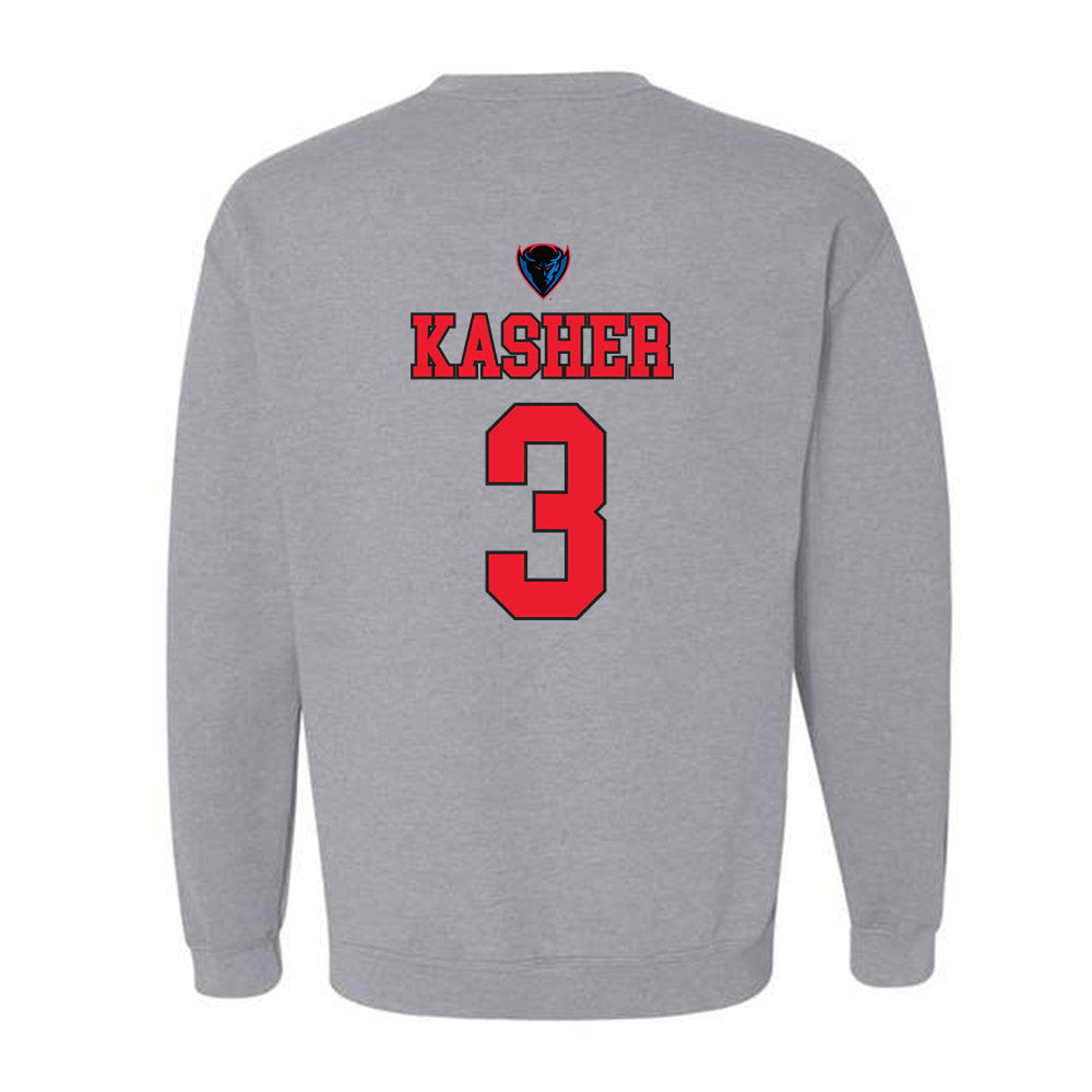 DePaul - NCAA Men's Basketball : Nate Kasher - Sports Shersey Crewneck Sweatshirt-1
