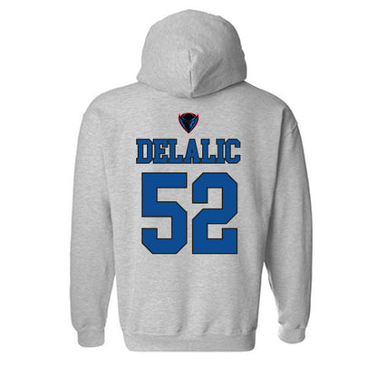 DePaul - NCAA Men's Basketball : Amsal Delalic - Sports Shersey Hooded Sweatshirt-1