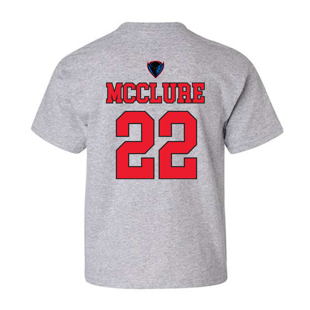 DePaul - NCAA Men's Basketball : Kruz McClure - Sports Shersey Youth T-Shirt-1