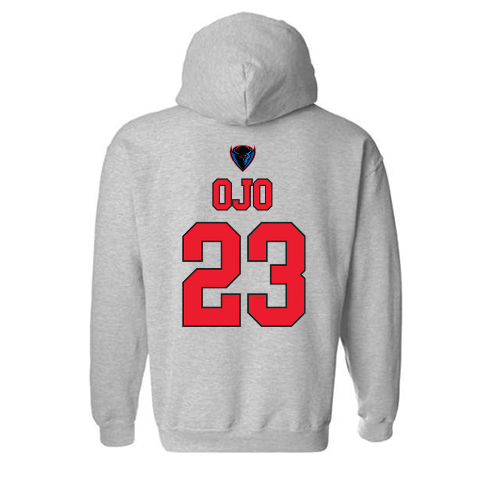 DePaul - NCAA Women's Basketball : Michelle Ojo - Sports Shersey Hooded Sweatshirt-1