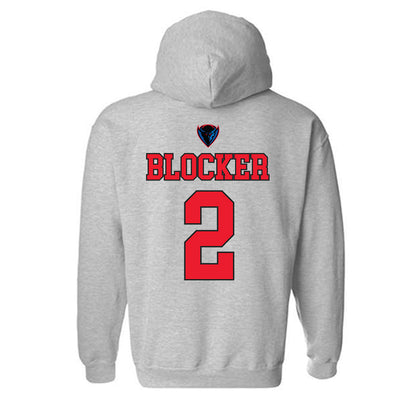 DePaul - NCAA Men's Basketball : Layden Blocker - Sports Shersey Hooded Sweatshirt-1