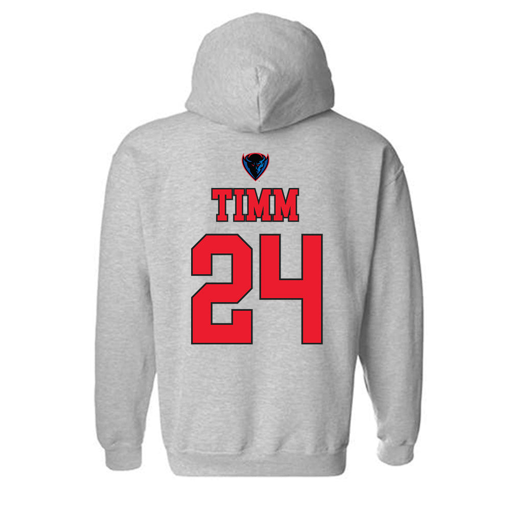 DePaul - NCAA Women's Basketball : Ally Timm - Sports Shersey Hooded Sweatshirt-1